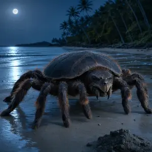 Sea turtle + Tarantula